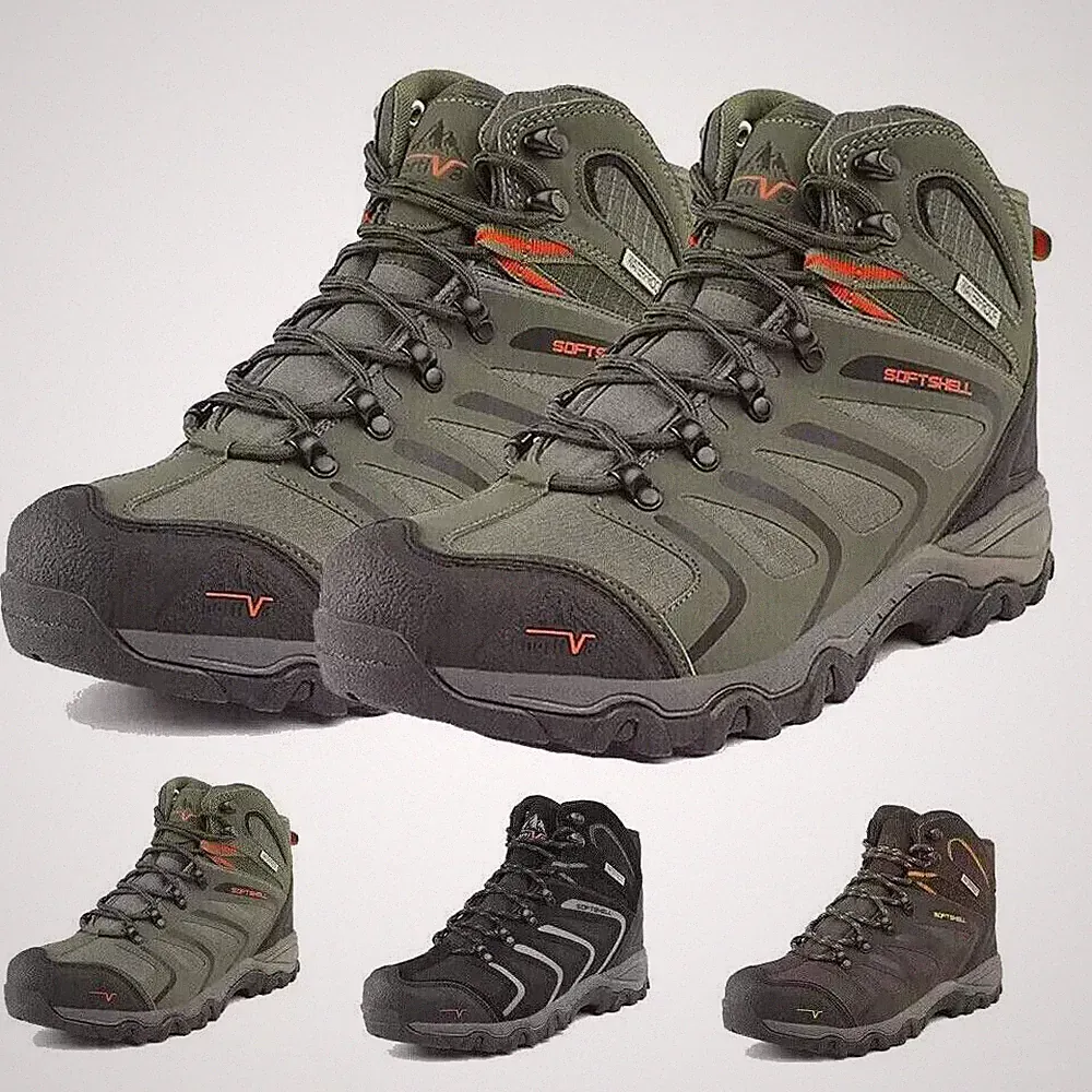 NORTIV 8 Men's Hiking Boots Outdoor Lightweight Waterproof Non Slip Travel Shoes